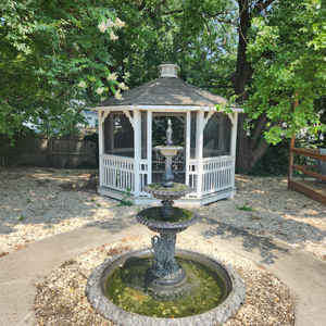 Gazebo and Water Fountain